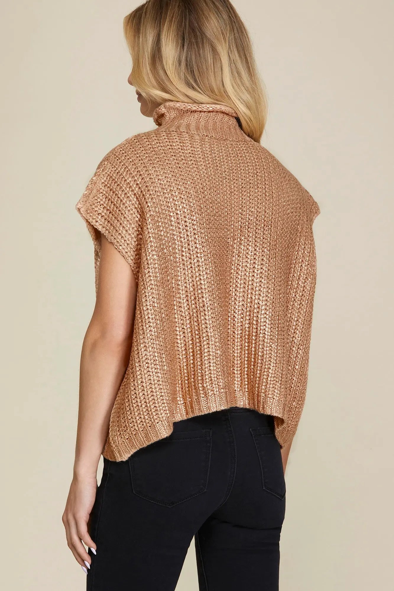 Metallic Magic Sweater Vest