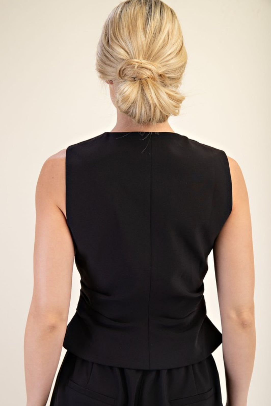 Ruched Tailored Vest