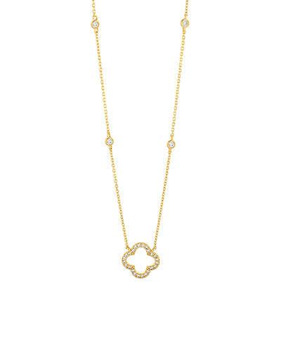 Open Clover Pendant Necklace
