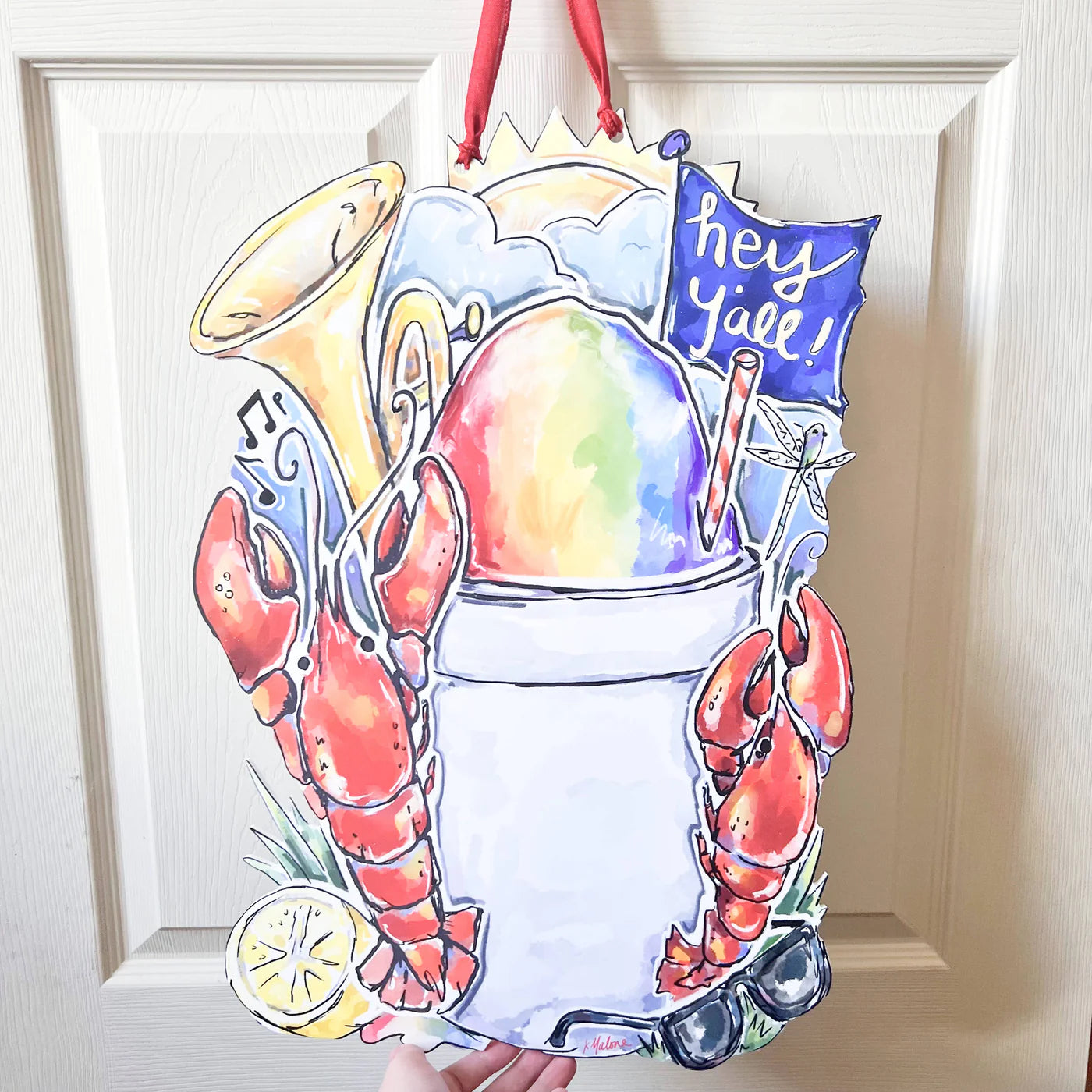 Southern Summertime Door Hanger