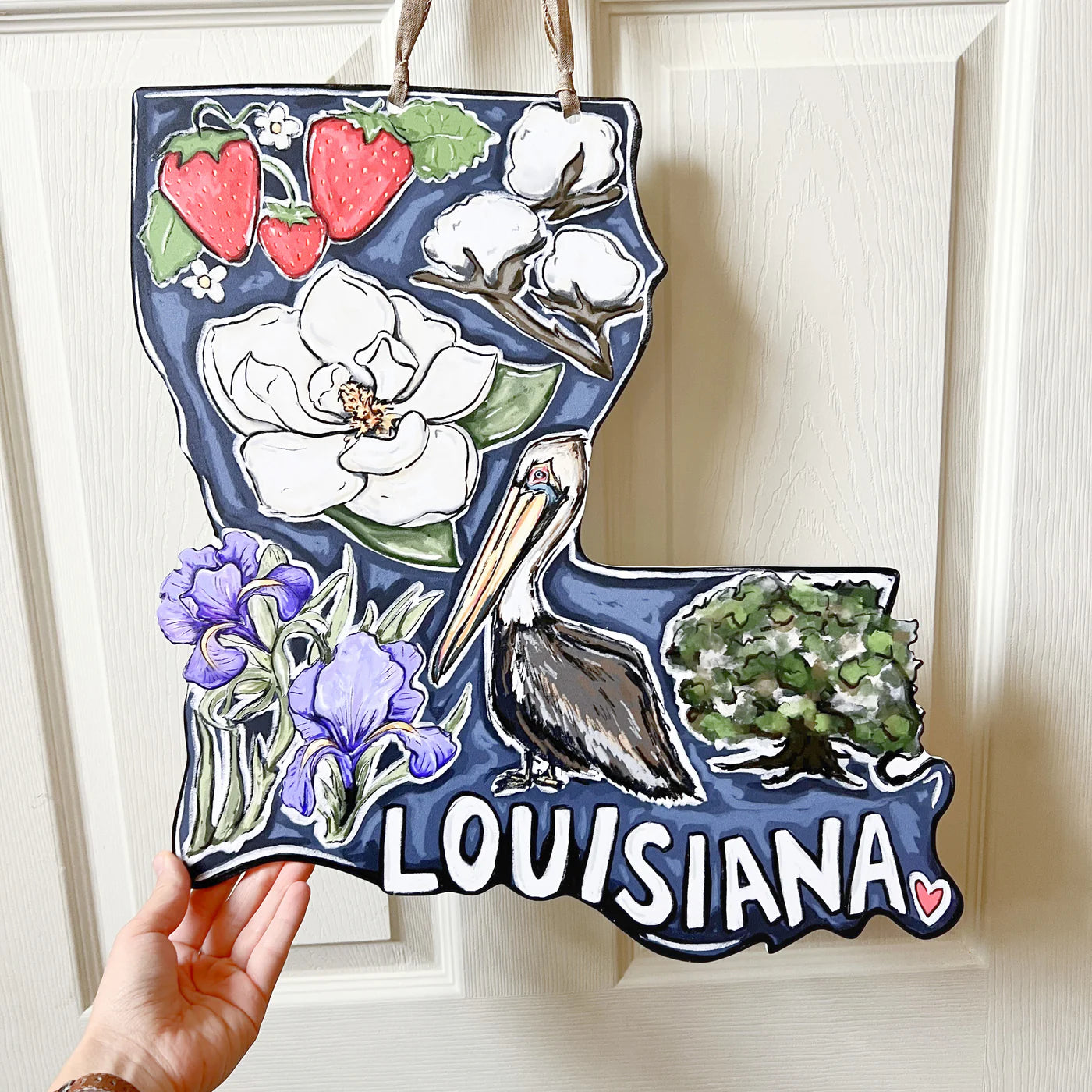 Louisiana State Favorites Door Hanger