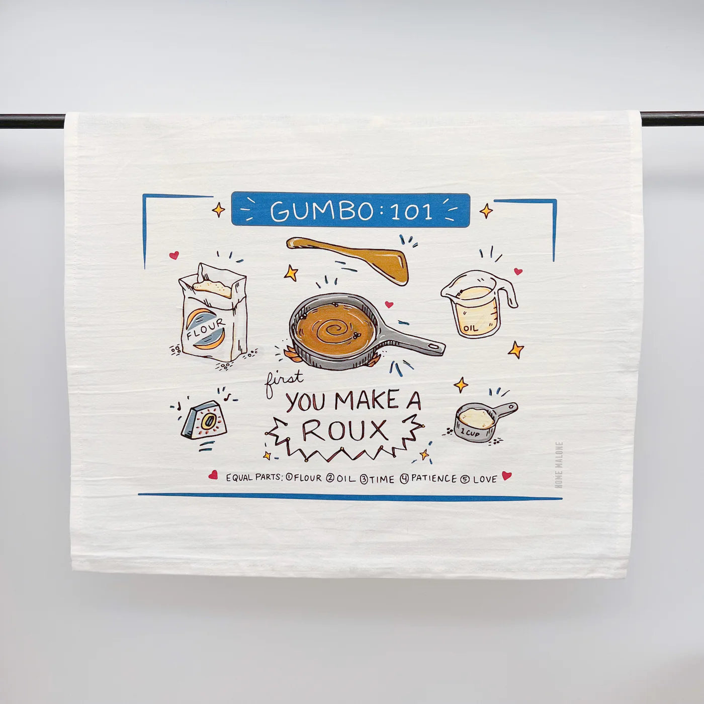 Gumbo 101 Tea Towel