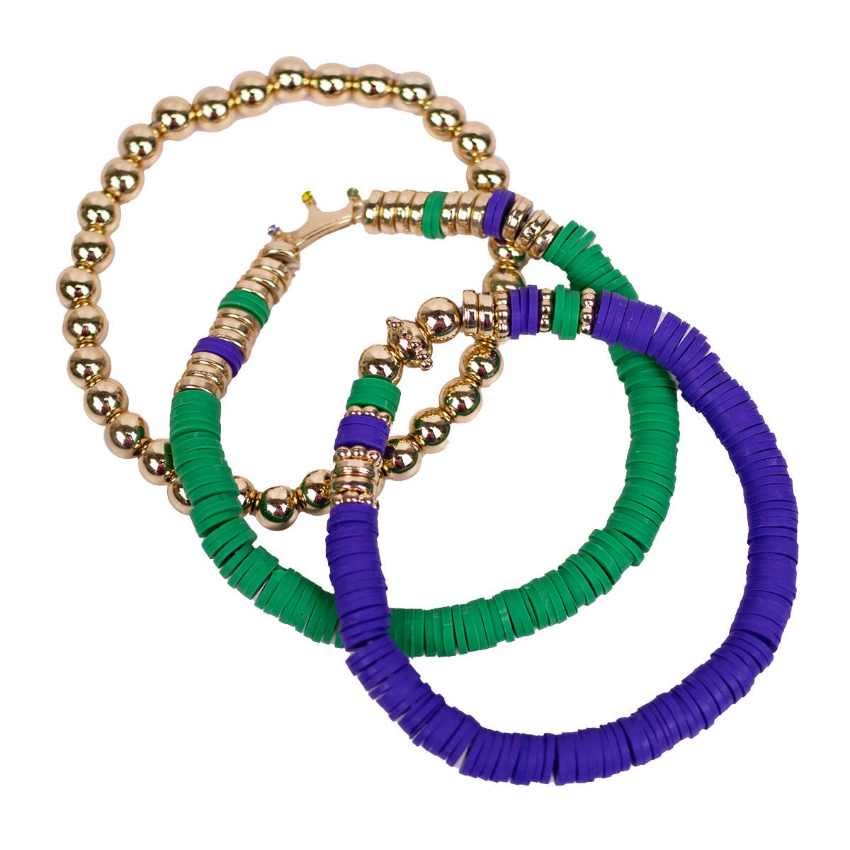 Bons Temps Bead Bracelet Stack 7"