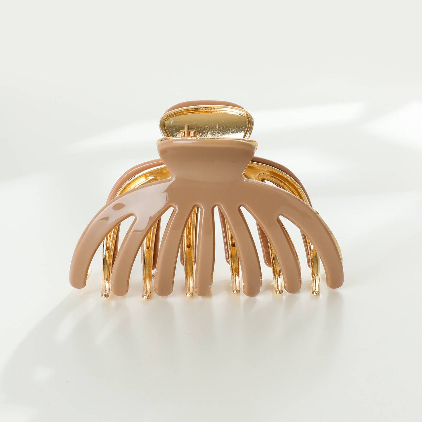 Hailey Solid | Large Gold Metal Octopus Claw Clip