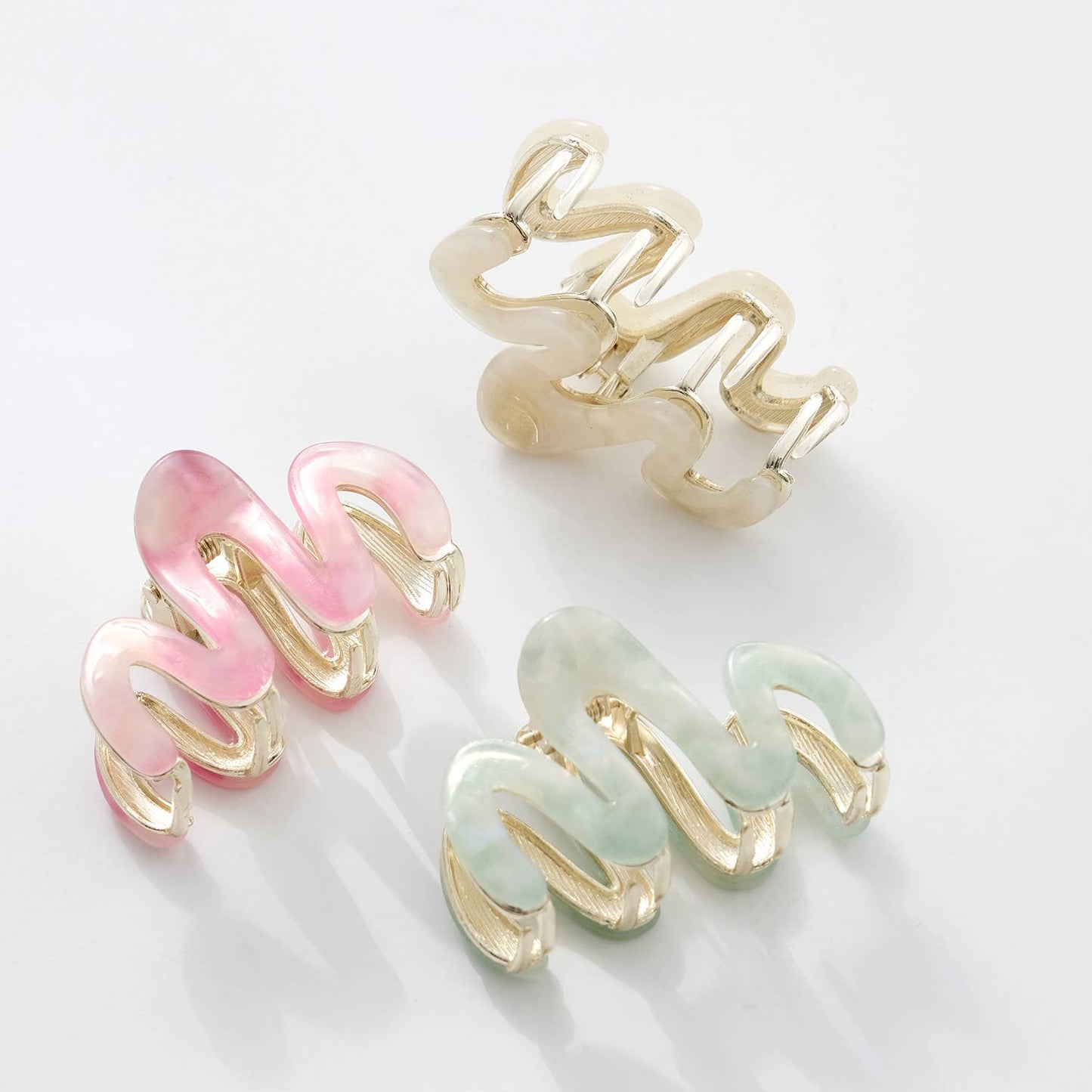 Willow Mini Fairy Dust | Mini Squiggle Metal Claw Clip