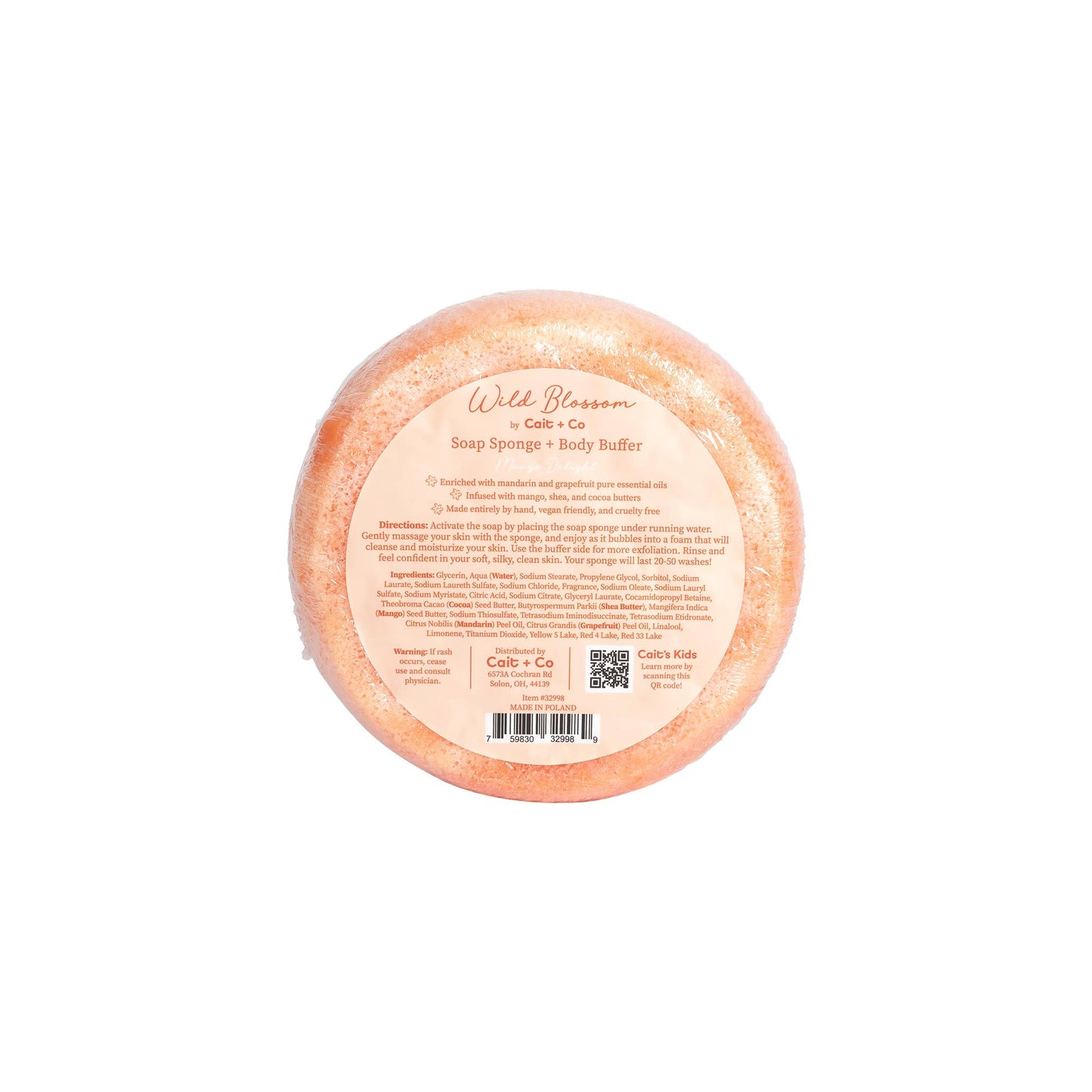 Wild Blossom Soap Infused Body Buffer-Mango Delight