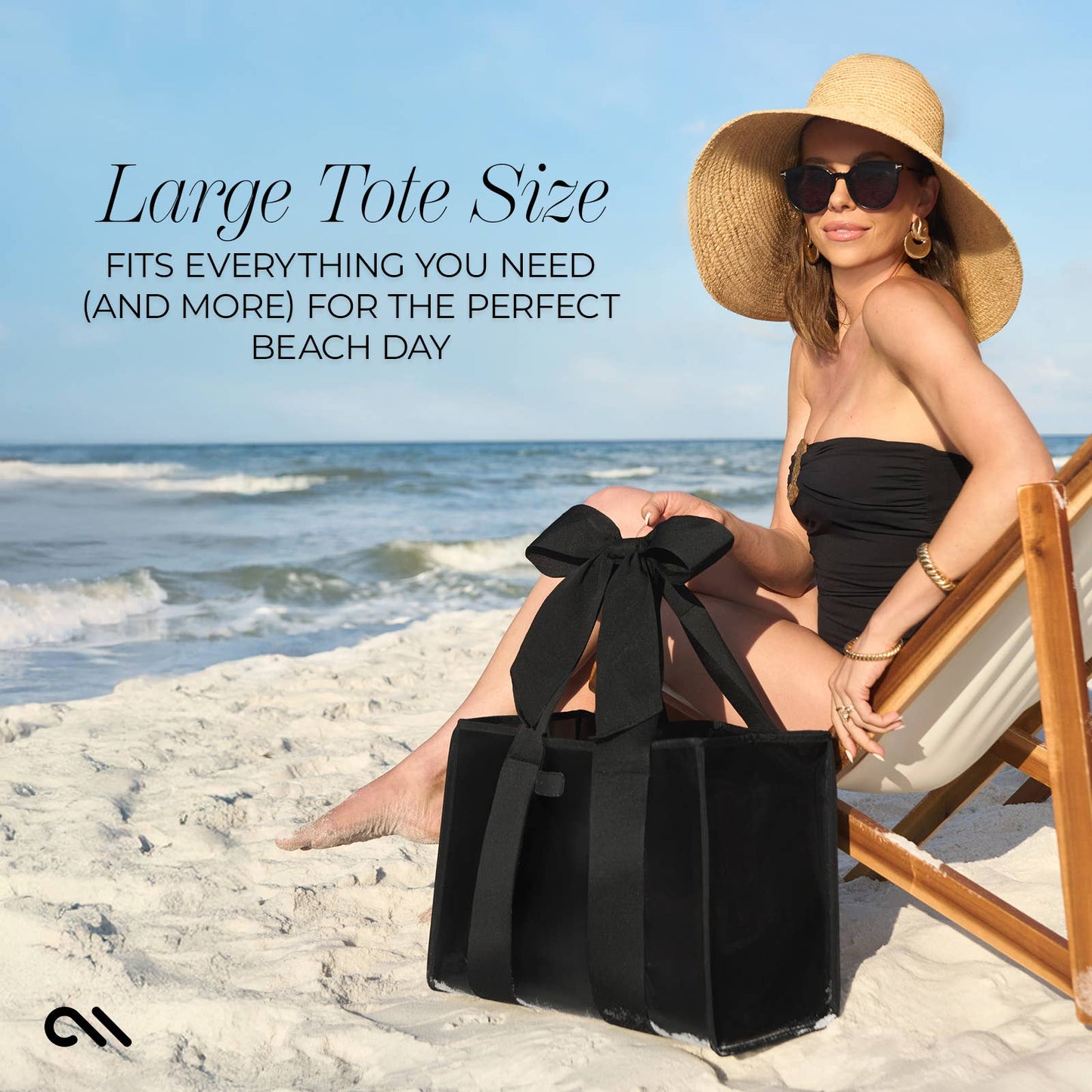 Special Edition Bow Midnight Black Tote w/ Phone Pouch