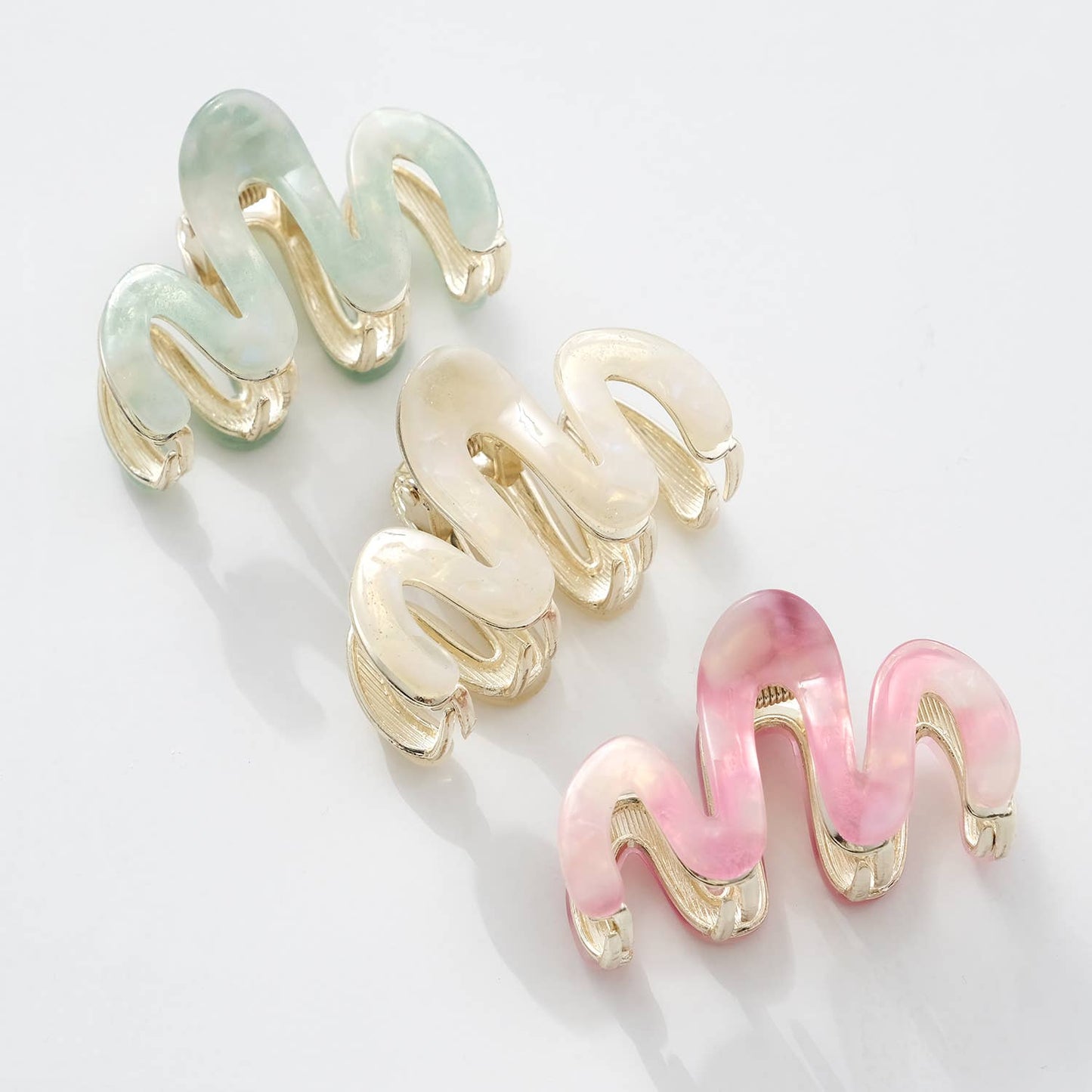 Willow Mini Fairy Dust | Mini Squiggle Metal Claw Clip
