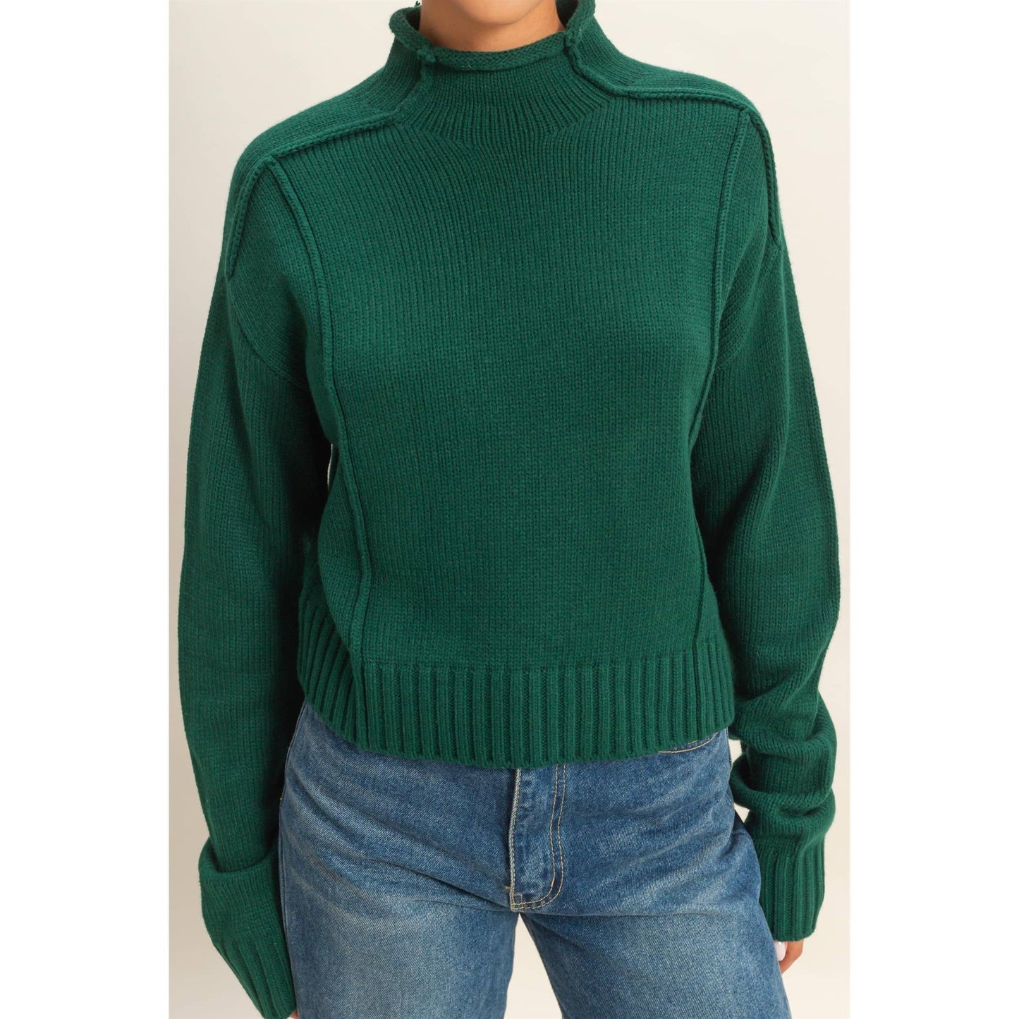 Chic Comfort High Roll Neck Sweater