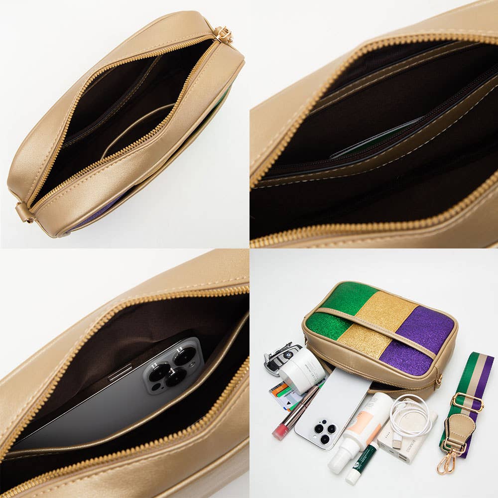 Mardi Gras Crossbody Bag
