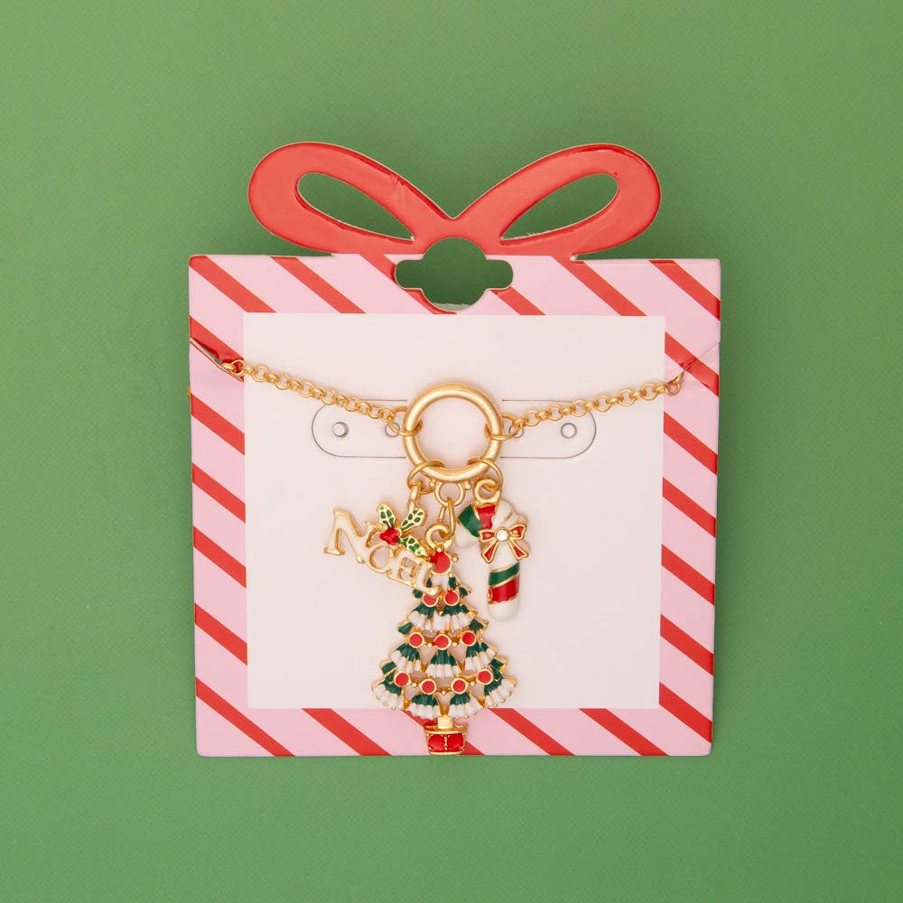 Festive Trio Christmas Necklace