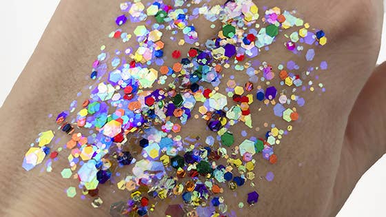 Crystal Rainbow Chunky Glitter Gel