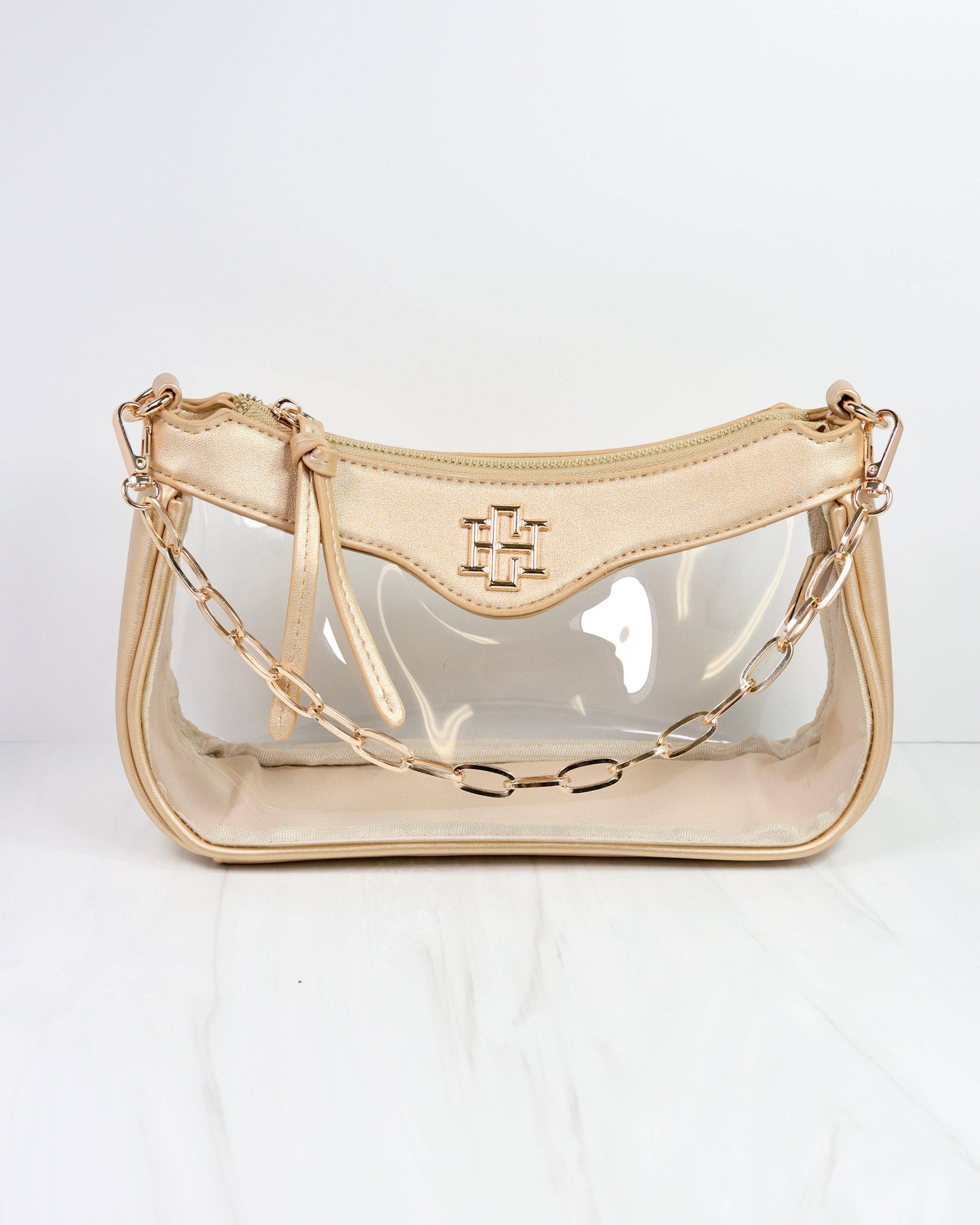 Cassidy Clear Crossbody GOLD