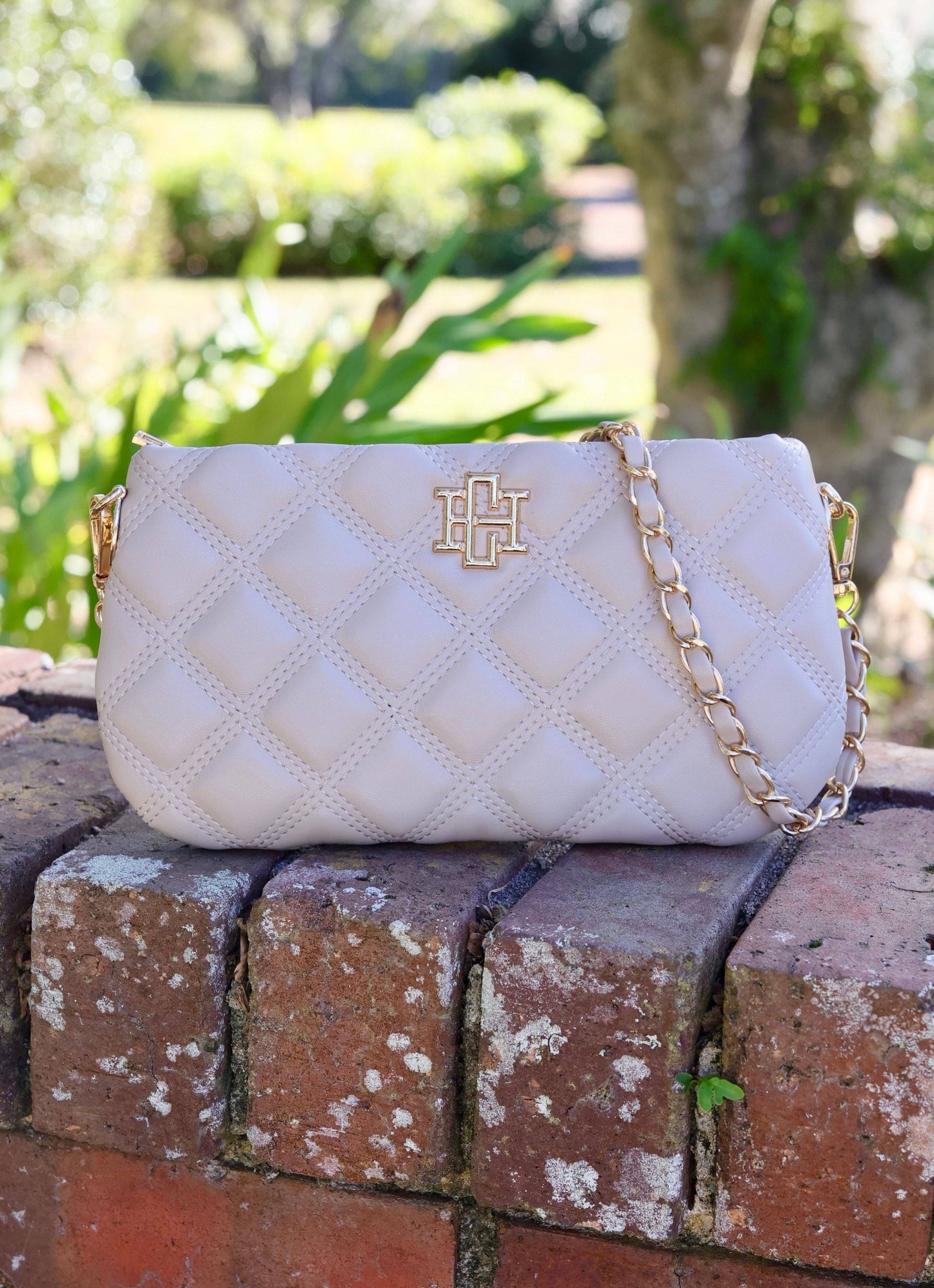 Livi Nude Quilted DQ Crossbody