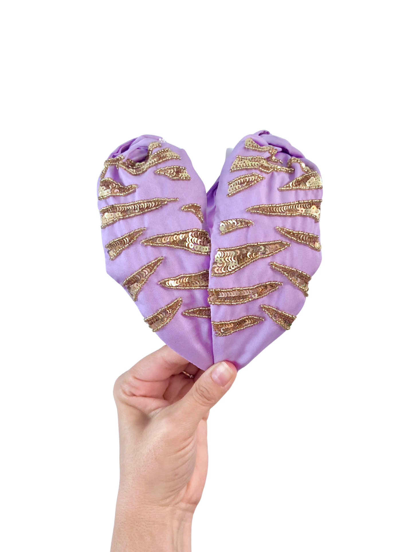 Lavender Tiger Stripe Headband - Game Day