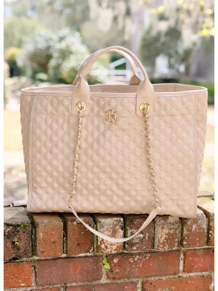 Melissa Tote Bag Nude Patent