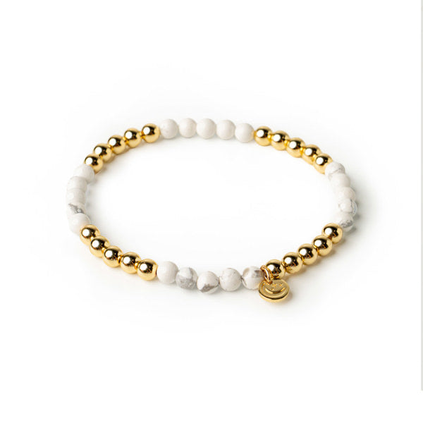 Soul Stacks White Howlite Bracelet Bar Terra Stone Collection