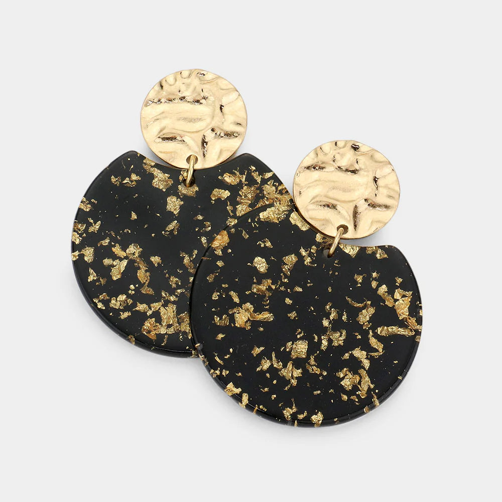 Gold Flake Earrings