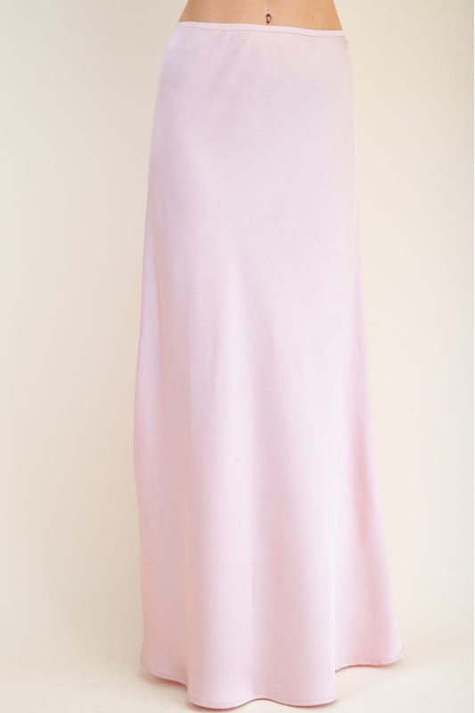 Silk High-Waist Maxi Skirt