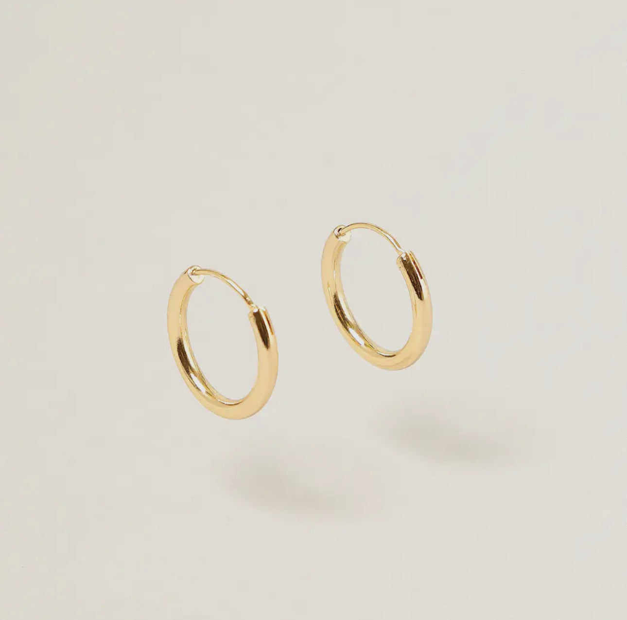 14k Gold-Dipped Endless Hoop Earrings