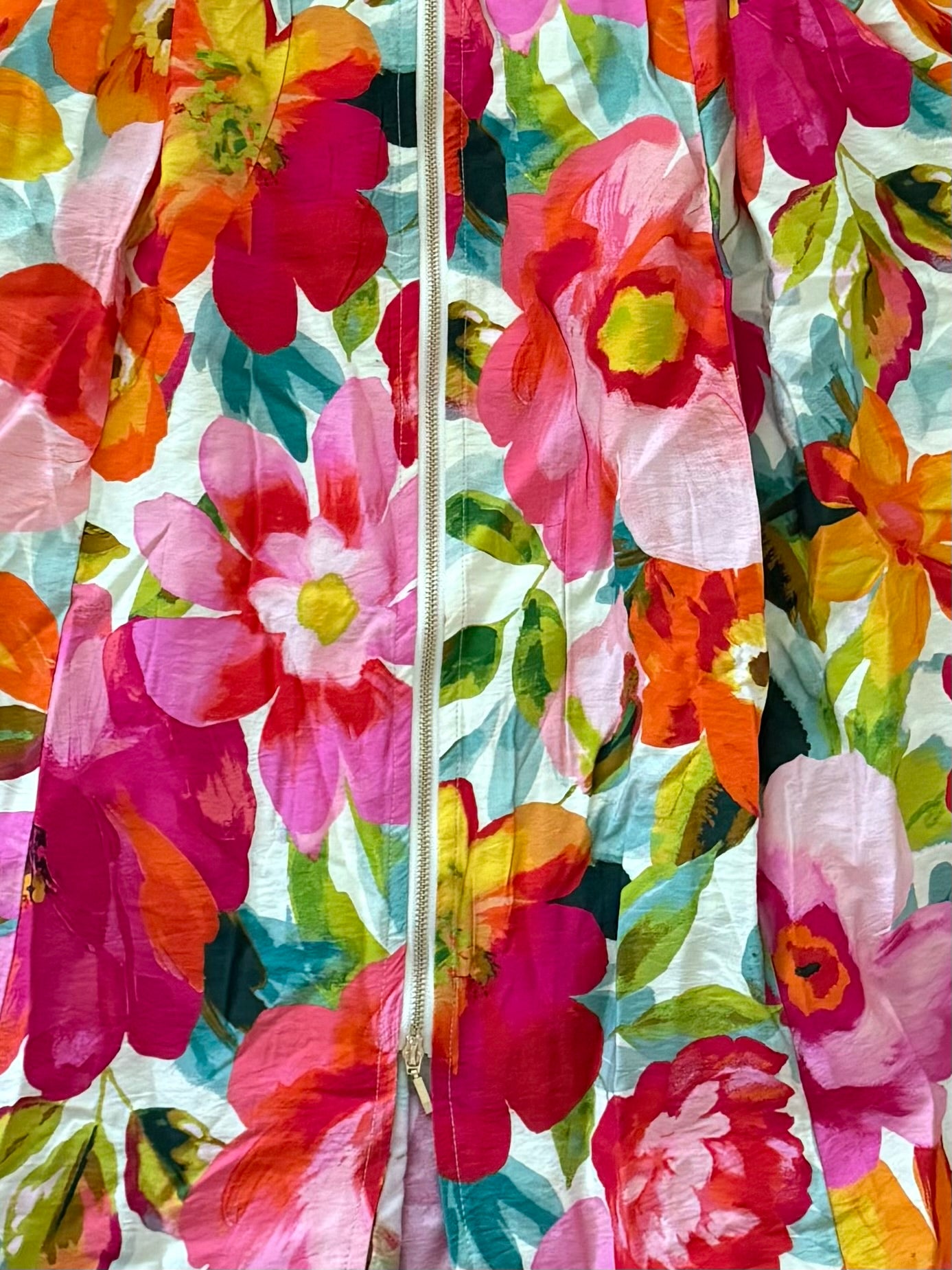 Flora Luxe Zip Dress