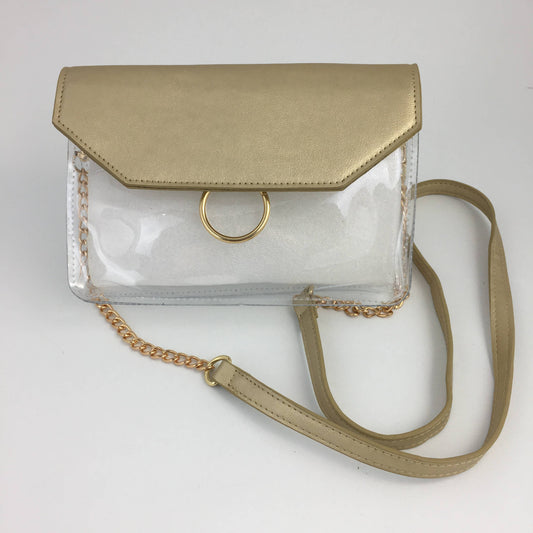 Gold Trim Clear Bag