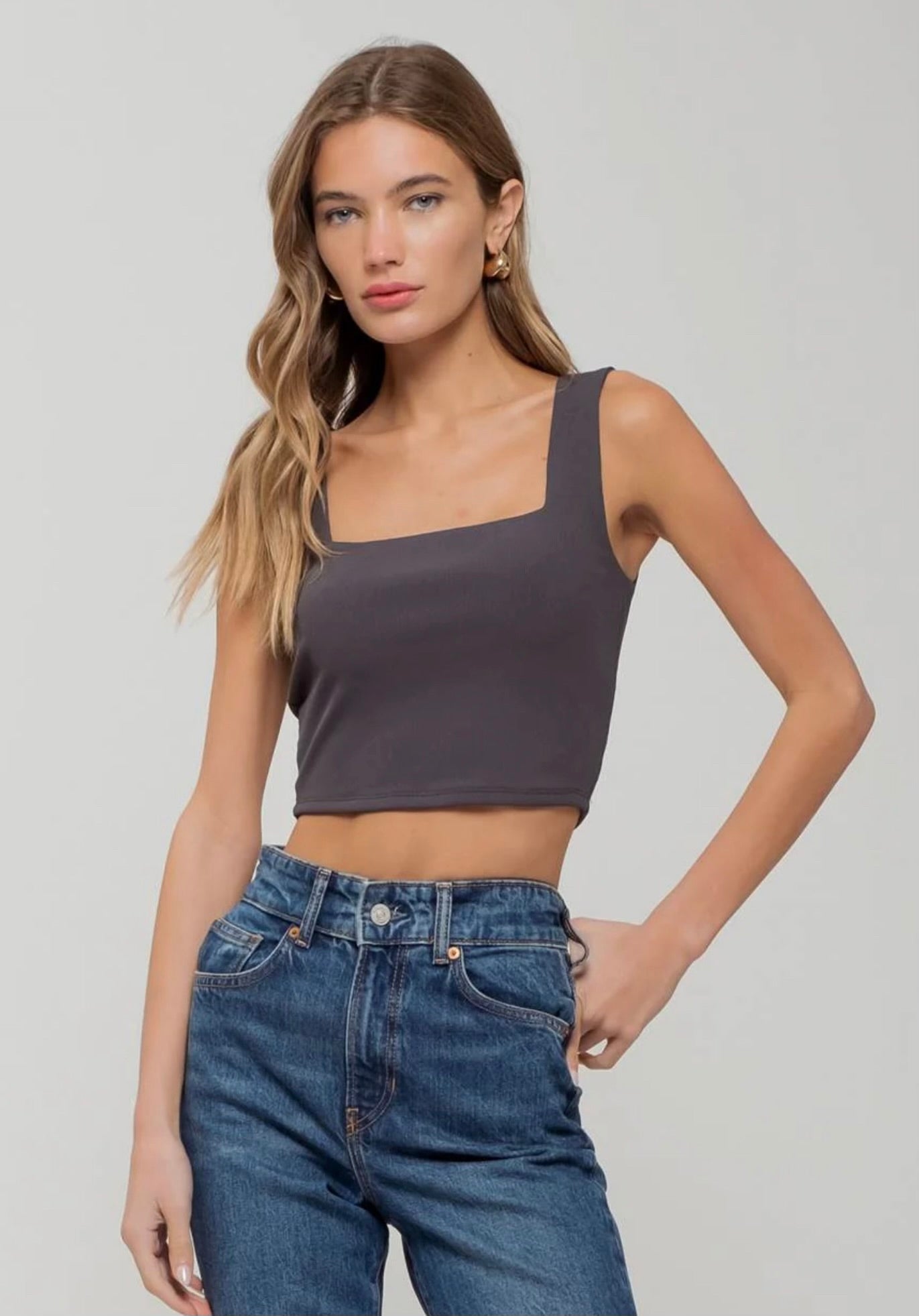 Reversible Cropped Tank