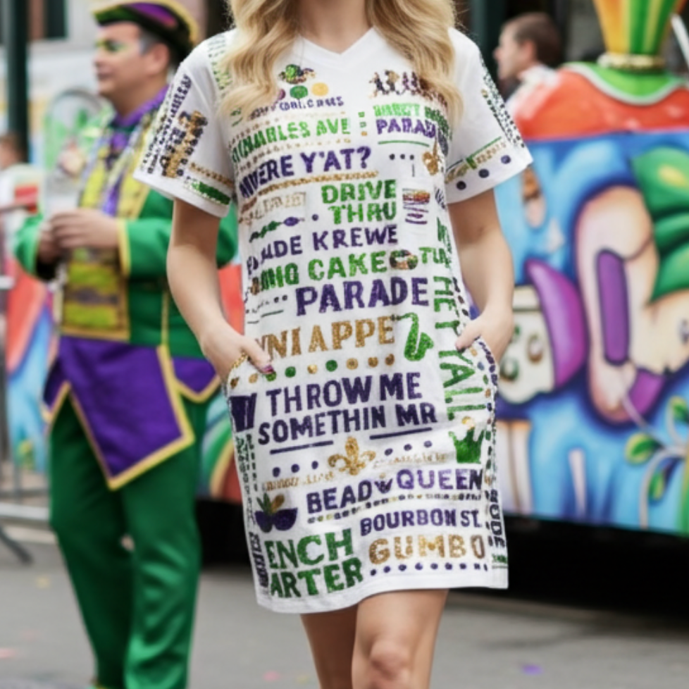 NOLA Parade Route Tee Dress