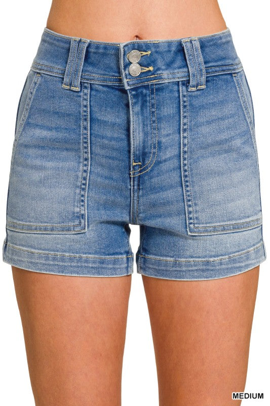 The All-Day Utility Denim Shorts