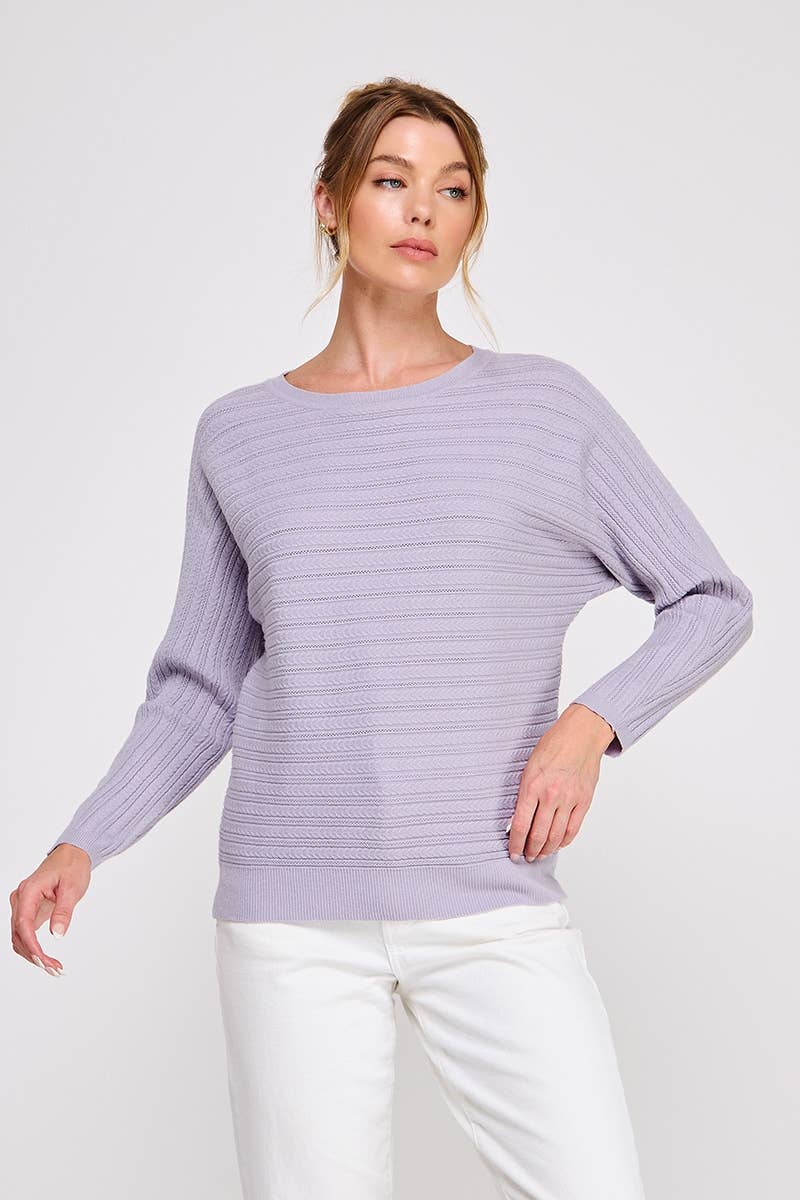 Willow Pointelle Dolman Sweater