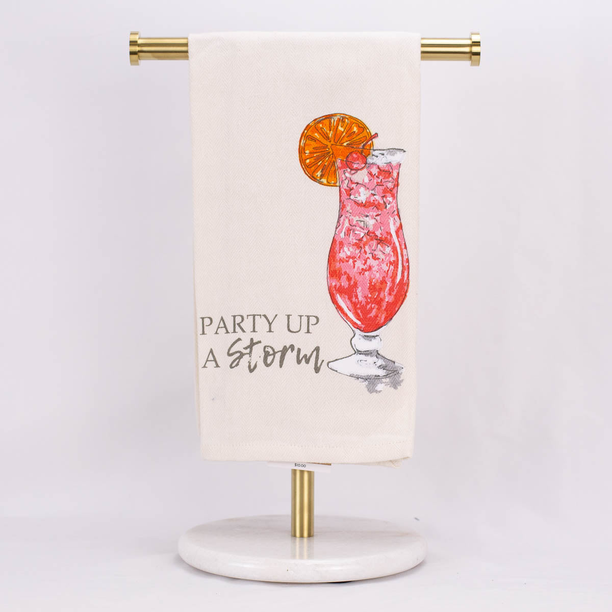 Party Up A Storm Bar Towel