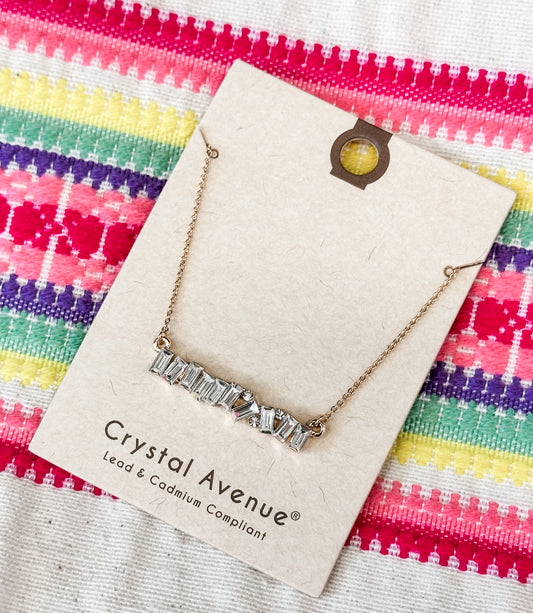 Diamond Bar Necklace