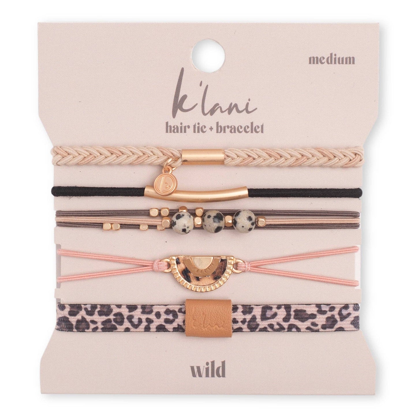 "Wild" Animal Print Hair Tie Bracelets