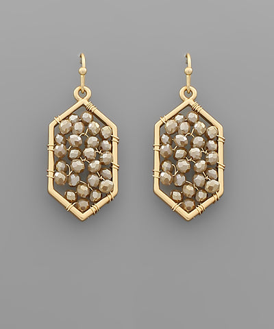 Sophia Beaded Drop Earrings