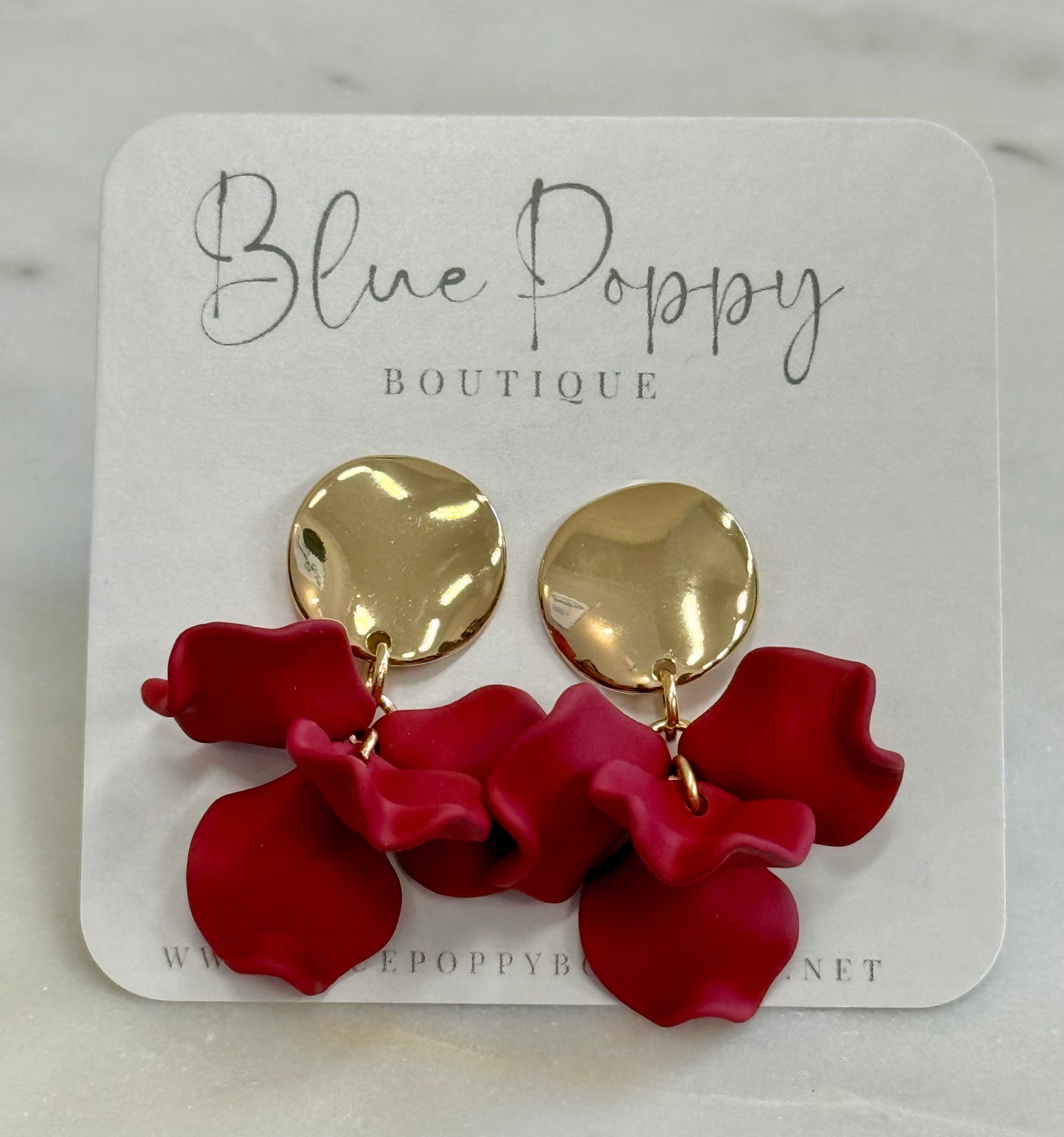 Acrylic Flower Pedal Earrings