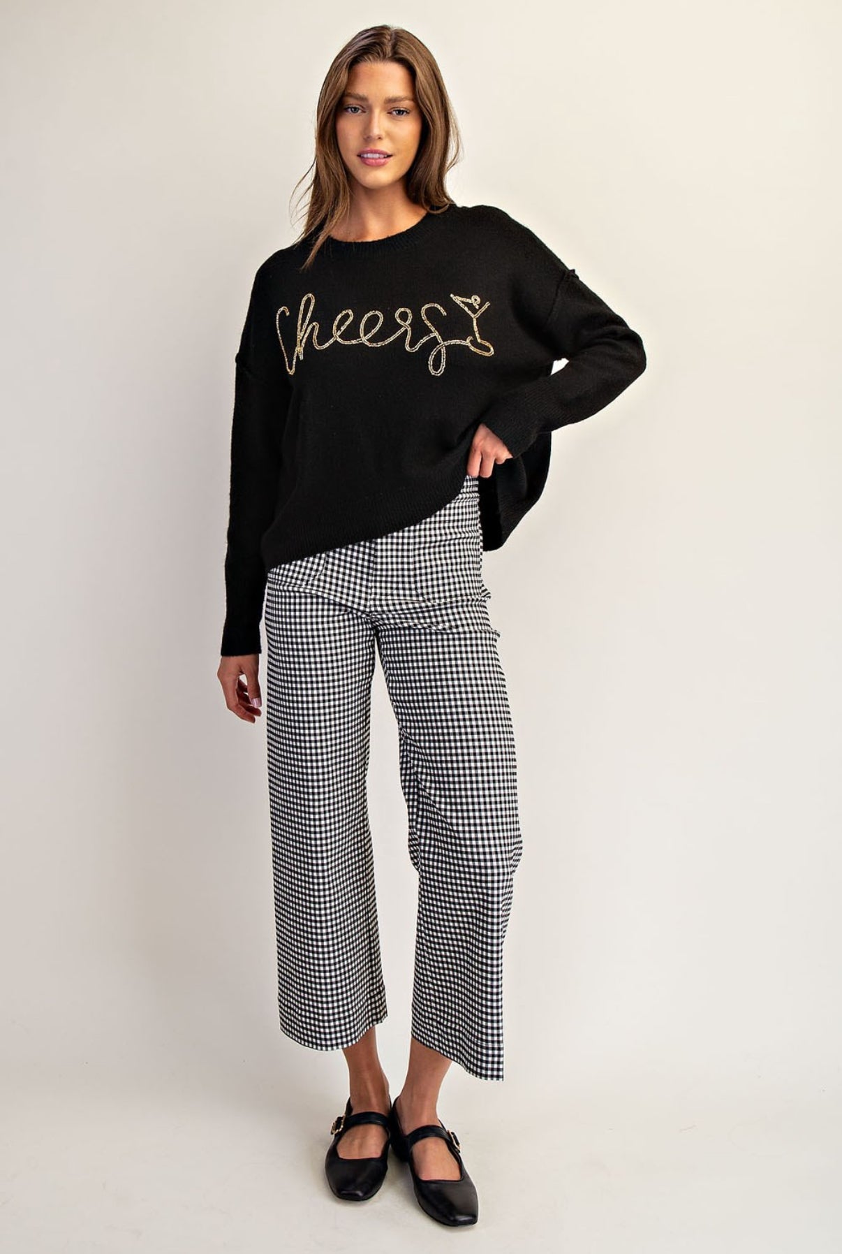 “Cheers to Cozy” Beaded Sweater