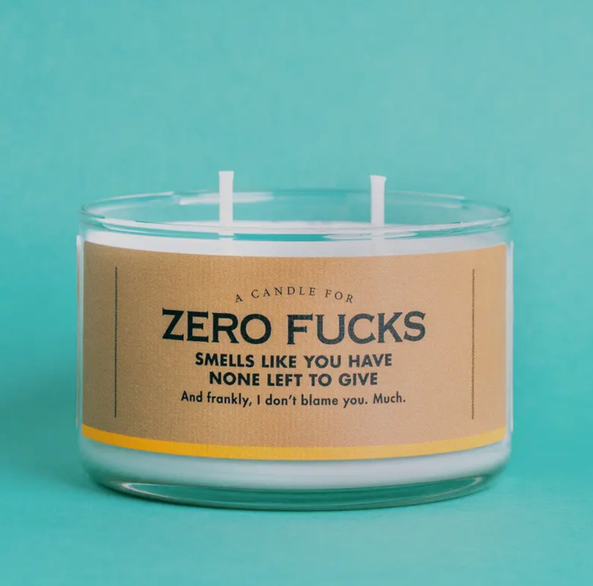 Zero F*ucks Candle