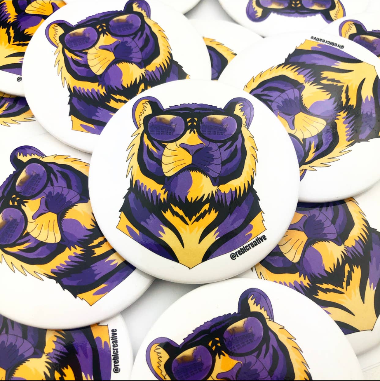 Team Tiger - Game Day Button