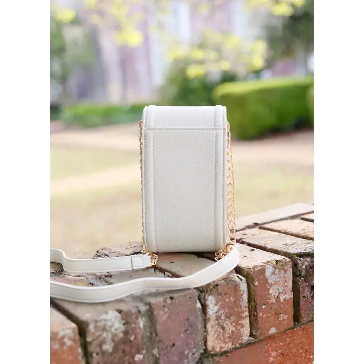 Paige Cell Phone Crossbody Cream