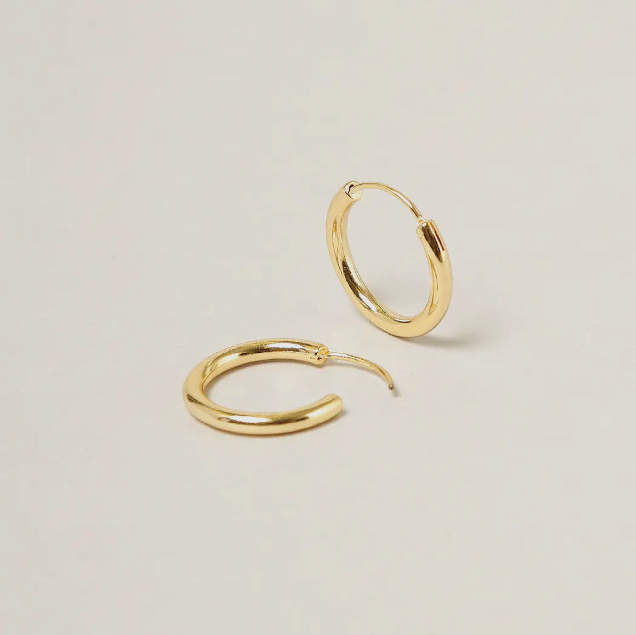 14k Gold-Dipped Endless Hoop Earrings