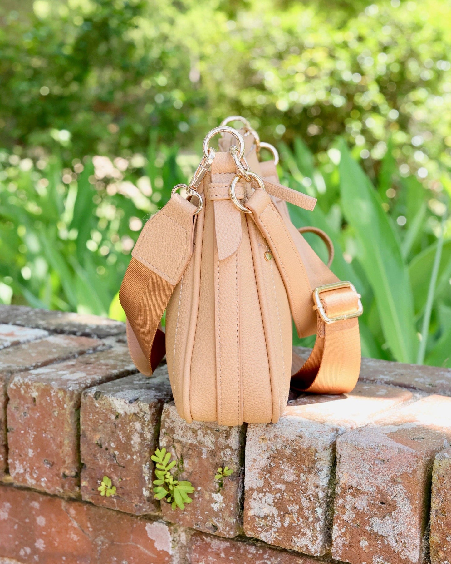 Paxton Crossbody with Pockets Tan PB