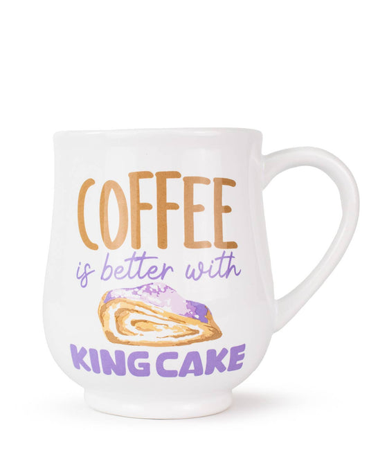 Better With King Cake Mug 18oz
