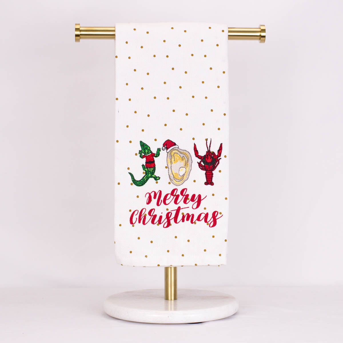 Merry Cajun Christmas Hand Towel