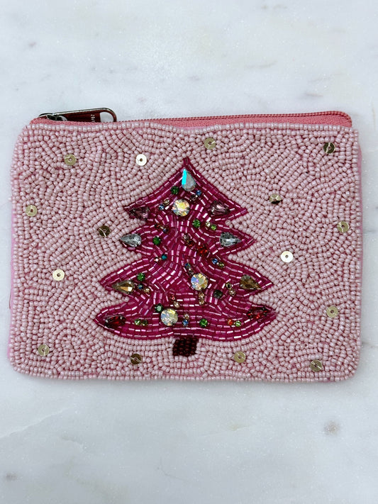 Pink Tree Coin Purse