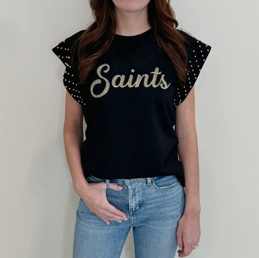 Saints Pearl Flutter Sleeve