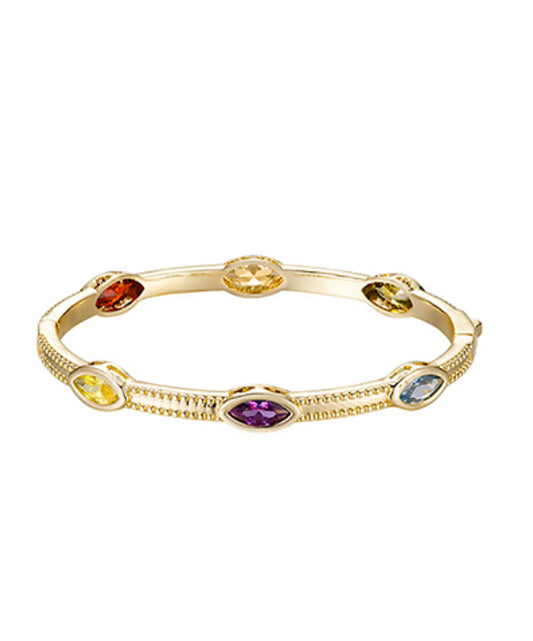 Multi Stone Bangle Bracelet