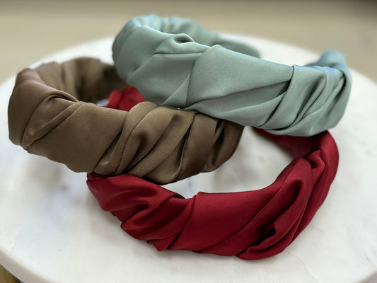 Satin Scrunchie Headbands