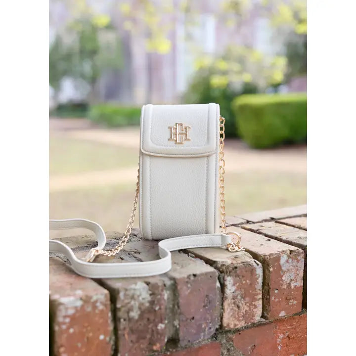 Paige Cell Phone Crossbody Cream