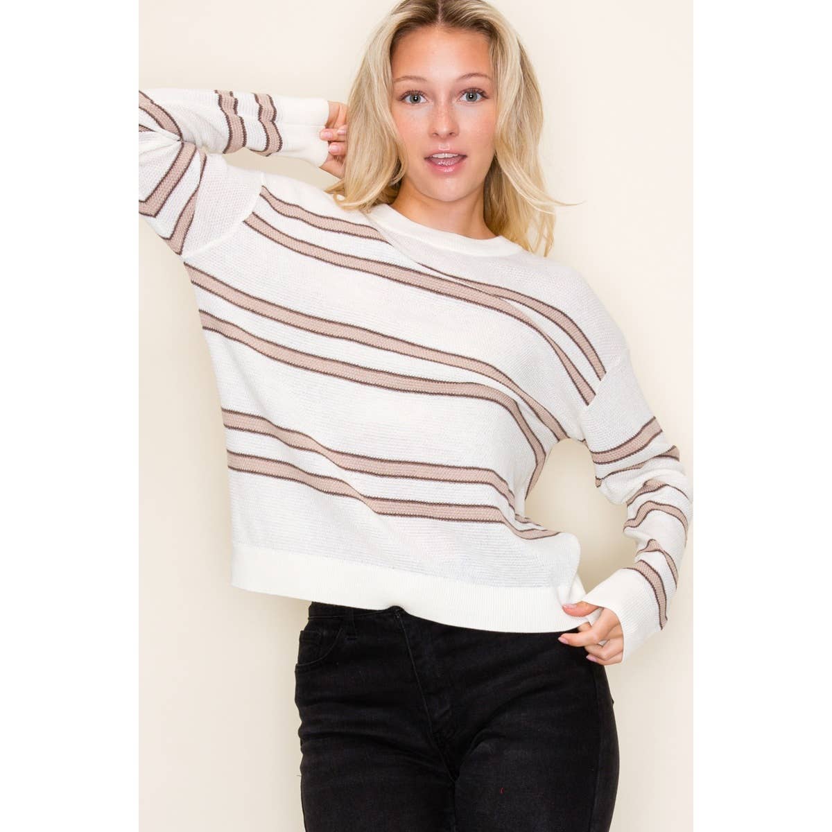 Sunday Soft Stripe Pullover