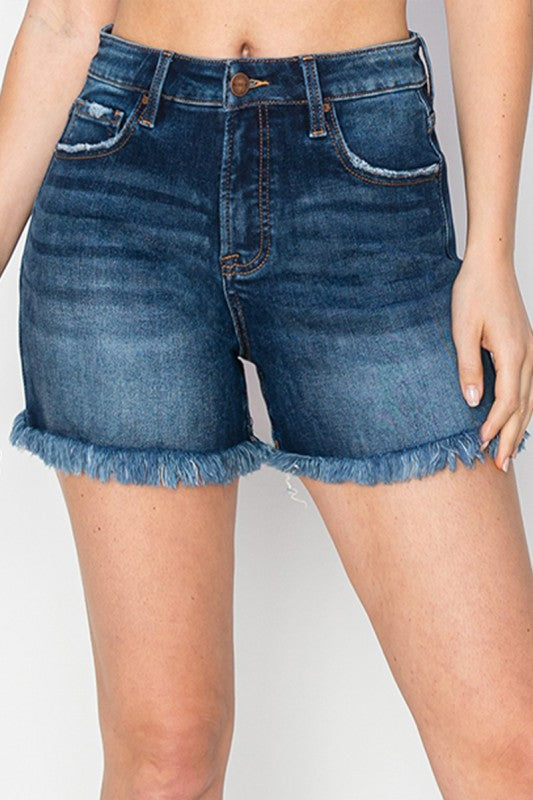The Smooth & Chic Tummy Control Denim Shorts